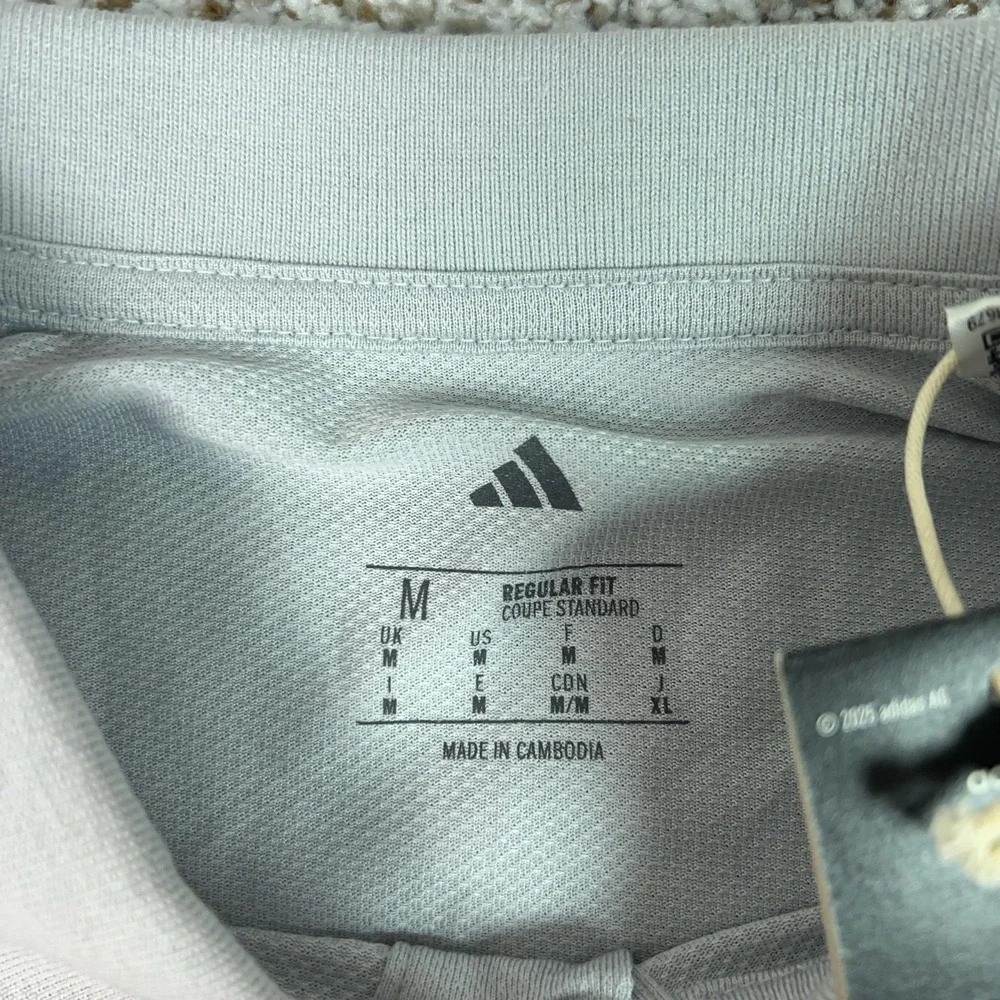 Minnesota United FC Shirt Mens Medium Gray MLS Soccer Adidas Polo MNUFC Top